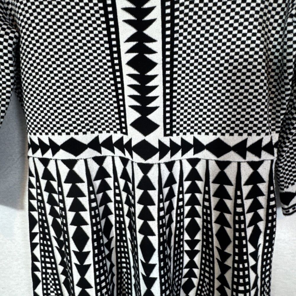 NINA LEONARD Sweater Dress Womens Large Above Knee Fit & Flare 3/4 SLV RN115070‎ - Picture 7 of 15